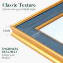 20x20 Frame, Wide Border and Antique Gold Trim Frame