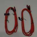 AINOPE USB C Cable 60W 2-Pack 6.6ft Nylon Braided USB C to USB C Cable Type C Charger Fast Charging Right Angle USBC Cable Charger Cord for iPhone 16 Pro Max 15 Plus Samsung S24 S23 iPad Pro Red