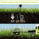 4-in-1 Soil Cultivator Garden Handheld Drill Tiller Attachment, Loosener Tool and Soil Digger for Planter Boxes and Raised Garden Beds, Planter Auger Compatible with 3/8" Hex Drive Drill