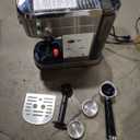 CASABREWS CM5418 Espresso Machine 20 Bar, Compact Espresso Maker with Steam Milk Frother, Stainless Steel Coffee Machine with 34oz Removable Water Tank for Cappuccino, Gift for Women or Men, Silver