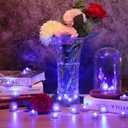 HL Submersible LED Light,Blue Mini LED Light,100 Hours Waterproof Flameless Led Lights Battery Powered for Wedding Home Vase Festival Party Decoration 12pcs (Built-in 24 Batteries) (12pack)