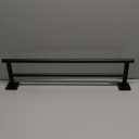 Miyili 23.6-Inch Matte Black Double Towel Bar - SUS 304 Stainless Steel Bathroom Towel Holder Rack