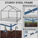 Dog Shade Shelter Outdoor 4'x4'x3' Tent for Large Medium Dogs, Outside Sun Rain Canopy Pet House for Livestock Pigs Cats with Waterproof Roof Ground Nails,Deep Green