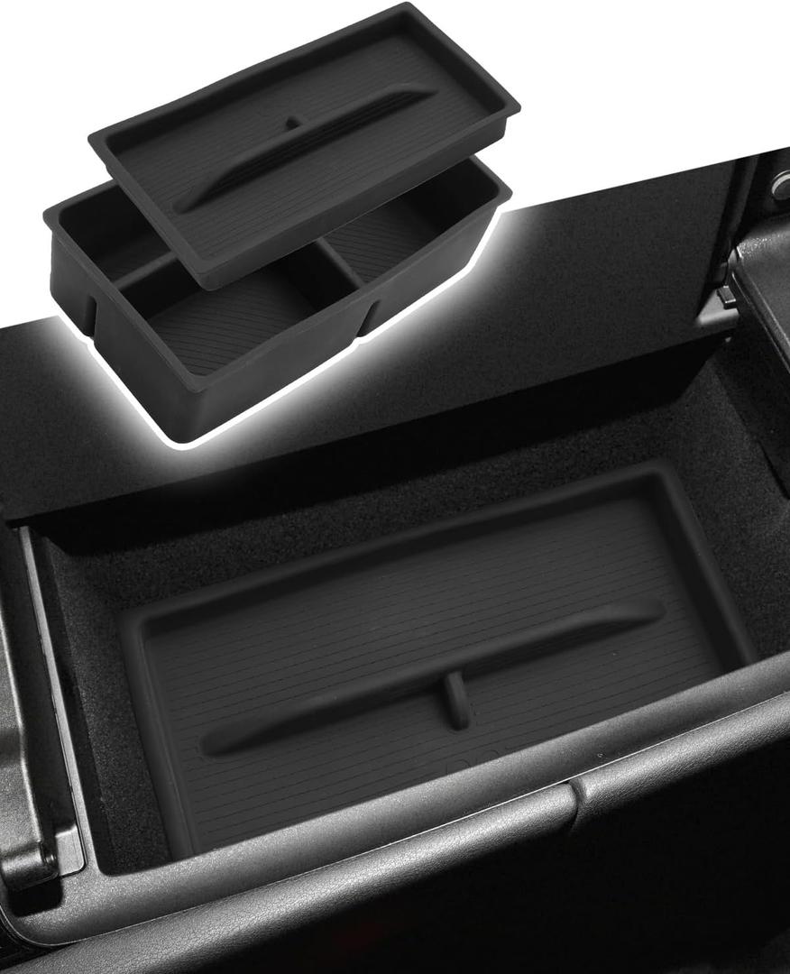 CDEFG Dual-Layer for 2023-2025 2026 Lexus RX 350 Center Console Organizer Tray- RX 5nd Generation Fits All Models Accessories Silicone Armrest Storage Middle Console Insert