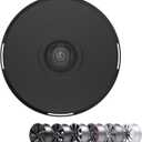 HALODISC 2 Wheel Covers Designed for Tesla Model 3 (19 Warp Wheels & Nova Wheels & Sport Wheels) Model Y (19" Crossflow Wheels & Gemini Wheels) & Model S (19" Tempest Wheels), RTP-Black