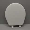 Bemis 7300SLEC Slow Close Toilet Seat, Easy Clean Hinges and Durable Plastic Seat, Made in USA, Elongated, White