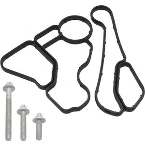 Oil Filter Housing Gasket Oil Filter Housing Bolt Seal Kit Compatible with BMW 1 SERIES M 128i 135i 323i 325xi 328i 328xi 330i 330xi 335i 530i 535i M2 X4 X5 X6 Z4,Replace for 11428637821 11428637820