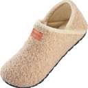 Women's Men's Fuzzy Fur Slippers Casual House Shoes Non Slip Barefoot Slipper Socks Warm Closed Back Indoor Outdoor Shoes