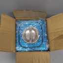 KUK 6 Packs Stainless Steel Hotel Pans with Lids 1/4 Size x 6" Deep Steam Table Commercial Food Storage Containers Stackable Metal Steamer Anti-Jam Restaurant Warm Pans