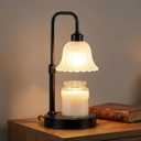 DomeStar Flower Candle Warmer Lamp, Adjustable Height Wax Melting Unique Lamp with Timer & Dimmer, Vintage Bedroom Decor for Scented Jar Candles - Ideal for Housewarming Birthday Valentine's Day Gifts