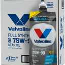 Valvoline Flexfill SAE 75W-90 Full Synthetic Gear Oil 1 QT, Case of 4