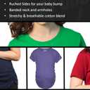 Maternity Skeleton Baby Monster Pumpkin T Shirts Funny Cute Pregnancy Halloween Tees (S)