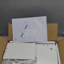 IBUYKE Modern Rattan Floating TV Stand with Doors, Wall Mounted TV Shelf for TVs up to 55 Inches, Media Console Entertainment Center for Under TV Storage Cabinet for Living Room Bedroom, White UWST012W