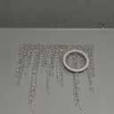 Kathfly 3 Pcs Christmas Acrylic Icicles 12 x 10 Inches Christmas Fake Icicle Proof Ornaments Drop Acrylic Shatter Xmas Garland Hanging Decorations for Xmas Tree Party Indoor Home Decor