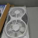 Comfort Zone Window Fan for Bedroom, 9 inch 3 Speed Dual Fans with Auto-Locking Expanders, 3 Modes (Cool, Circulate, Exhaust), Remote Control, Fabric Cover plus Bug Screen, White, 9" Twin Window Fan W/ Remote