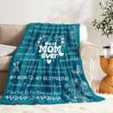 2 x Birthday Gifts for Mom from Daughter Son - Christmas Blanket Gifts for Mom - Best Moms Ever Present - Mothers Day Valentines Day Presents for Mother - to My Moms Blanket 50"x60" Blue