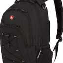 SwissGear 1186 Special Edition 13 Laptop Backpack Black Compact Tech Bag with Reflective Accents Multiple Organizer Pockets with Bungee Cords & D-ring Attachment Point