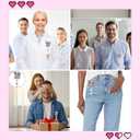 Pink Love Heart Cow Badge Reel Valentines Badge Clip Cute Cow Badge Reels Retractable Valentines Badge Holder with Retractable Clip Funny Animal ID Card Holder for Nurse Doctor Teacher Office Staff