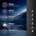Bamboo Electric Toothbrush for Adults, Electric Toothbrush with 4 Bamboo Heads, Soft Castor Oil Bristles, 5 Modes, Smart Timer, Sonic Technology, IPX7 Waterproof, 70-Day Battery Life-Black