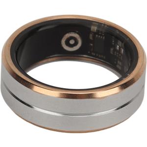 Smart Ring,Ceramic Stainless Steel Sleep Monitoring Health Tracker,IP68 Waterproof Camera Control Fitness Tracker with APP