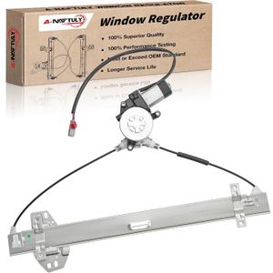 748-513 Rear Passenger Side Power Window Regulator with Motor Compatible with Honda Pilot 2003 2004 2005 2006 2007 2008 Window Lift Assembly Replaces 748513, 72710S9VA01
