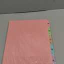 1 Set 25 Pack Alphabet File Dividers Letter Size, 1/5 Cut Tab A-z File Guides Number Folder Organizer for Filing Cabinet and Desk Home Office School(Simple Color)