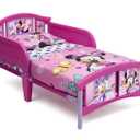 Delta Children Plastic Toddler Bed, Disney Minnie Mouse, 53.94 L x 29.13 W x 26.18 H Inches