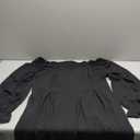 Womens Plus Size Cocktail Dress Fall Off Shoulder Long Sleeve Square Neck Smocked Waist Flowy, Size 2XL