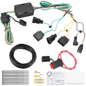 WATERWICH 4-Pin Trailer Wiring Harness Compatible with 2014-2021 Jeep Grand Cherokee/ 2022-2022 Jeep Grand Cherokee WK Replacement for 56426 Trailer Hitch Wiring Harness
