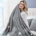 CHOSHOME Cooling Blanket for Hot Sleepers Lightweight Summer Cold Thin Blankets for Sleeping, Hot Flashes Night Sweats, Soft Blanket for Bed, California King 96" x 102", Grey