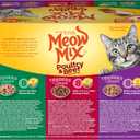Meow Mix Tender Favorites Poultry & Beef Variety Pack, Wet Cat Food, 2.75 oz Cup (24 Pack) (EXP 02/26/27)