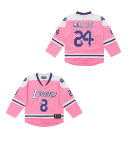 24 Youth Legend Sport Shirt,Miss You Snakeskin Hip Hop Kid Ice Hockey Jersey, Size Large