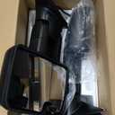 Smoked Lens Sequential Signal Tow Mirrors Compatible with 2007-2021 Toyota Tundra & 2008-2017 Toyota Sequoia, Heated Extended Trailer Towing Side Mirror w/Backup Light(w/o BSM), Black Housing