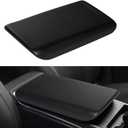 Center Console Armrest Cover for Tesla Model X/S 2026 2025 2024 2023 2022 2021, Non-Slip Armrest Cushion Pad Arm Rest Protector Covers, TPE Waterproof Interior Accessories for Tesla, Black