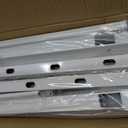 Hand Rails for Outdoor Steps，Stair Handrail & Indoor Stair Railing Kit，Railings for Outdoor Steps for Fence & Outdoor Steps (2, White-with Balusters, 3 Step)