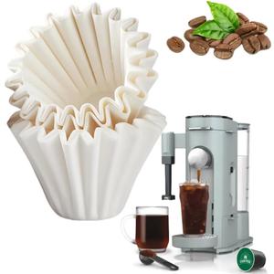200 Pcs Coffee Paper Filters for Ninja PB051, Disposable Coffee Filter for Ninja Pods and Grounds Coffee Maker, White Small Coffee Filters