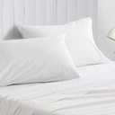 Set of Two Oversized Superhuge Pillow Case - Cover - 100% Egyptian Cotton, 600 Thread Count Sateen, (Size 31 x 40) (31 X 40, White Solid)