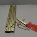 Metal Square Tube Scroll Display Easel, Vintage Gold Decorative Large Adjustable Floor Standing Easel with Chain Support, Perfect for Showcasing Pictures, Artwork, Picture Frame Wedding Sign Etc