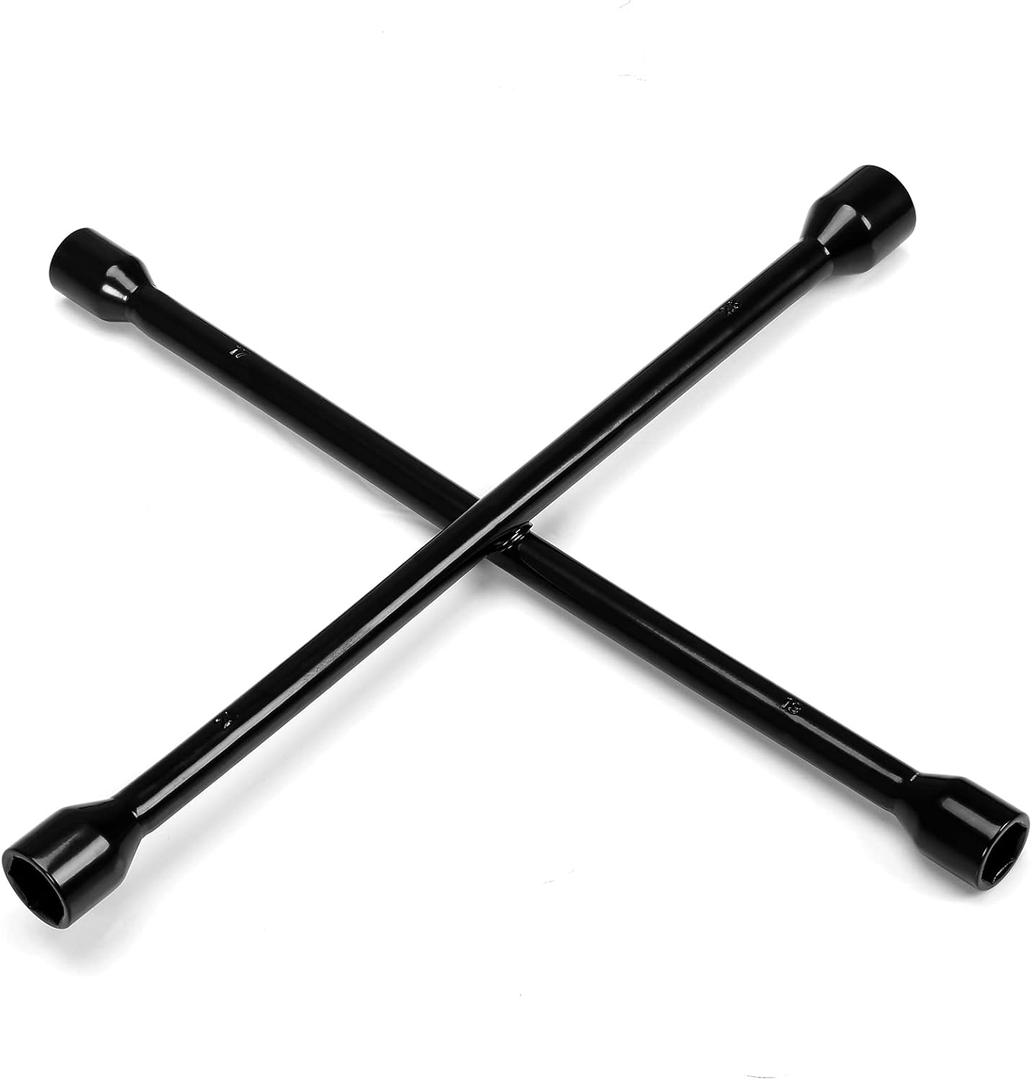 Torin TRX31101-14F Professional 14" Universal Heavy Duty 4-Way Cross Lug Wrench, Black