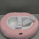 Tablet Pillow Stand, Compatible with 5"-12.9" Kindle, iPad, Phone/Tablet, Google, Samsung, 360 Rotating Phone Holder for Bed, Soft Plush Fabric, Detachable Bowl, Reading and Relaxation on Bed, Pink