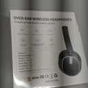Over Ear Wireless Headphones Bluetooth Headphones,Bluetooth 6.0 Over Ear Wireless Headphones Light Black (beiyon)