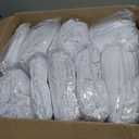 100 Pcs White Washable Removable Universal for Wedding Party Dining Banquet Polyester Spandex Stretch Slipcovers Chair Covers