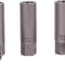 5PCS Spiral Type Deep Bolt Extractor Set,Spark Plug Extractor Set,Lug Nut Extractor Set for Removing Deeply trapped and Broken Bolts, Studs, Fittings, Threaded Pipes and Pins