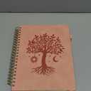 Hardcover Spiral Notebook 8.5" x 11" with 5 Removable Dividers 300 Pages Leather 5 Subject Notebook College Ruled 100GSM Large Spiral Notebooks for Work Thick Lined Journal for Women, Pink