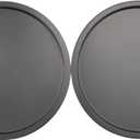 GoodCook Everyday Set of 2 Nonstick Steel 10-Inch Personal Pizza Pans Set, Gray
