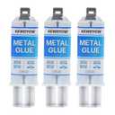 Heavy Duty Metal Glue | Muffler & Metal Repair Kit, Waterproof High Temperature Resistant Liquid Weld, Bonds Metals, Plastics, Aluminum, Stainless Steel, Ceramics, Fiberglass