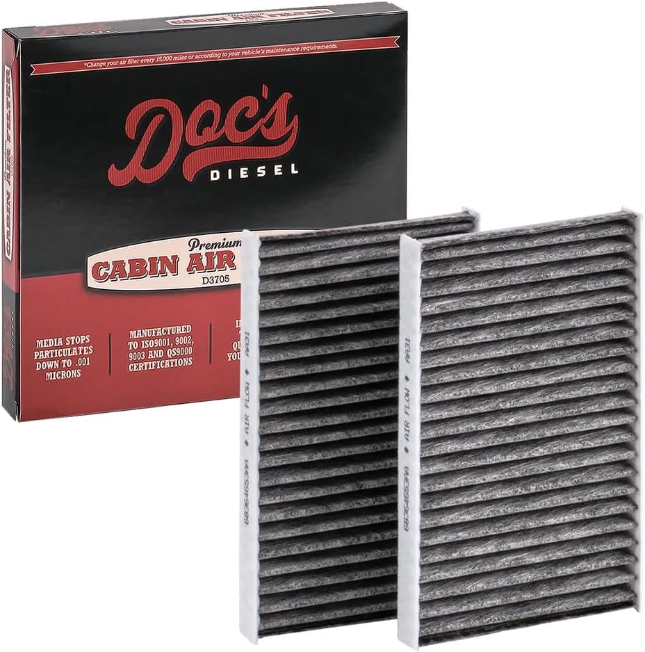 Doc's Diesel Cabin Air Filter D3867C | Compatible with Jeep Wrangler/Gladiator 3.0L EcoDiesel 2020+ | Replaces 68364653AA