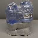 Amazon Basics Automatic Pet Water Dispenser and Gravity Food Feeder Set for Cat and Dog, Easy to Clean, 6-Pound Food Capacity, 1-Gallon, Small, Gray, Pack of 2