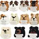 11Pcs Positive Crochet Dog Animals Doll Upgraded Yarn Christmas Birthday Gifts for Women Men Handmade Toy Cheer Up Support Inspirational for Daughter Son Coworker Desk Home Decor
