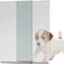 2pack Dog Door Replacement Flaps Size 9 3/4" x 17", Doggie Door Replacement Flaps fit Dogs up to 65 lbs, Doggy Door Replacement Flap XL Flexible,BPA-Free, Weather Resistant Materials